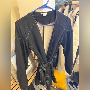 Anthropologie current air belted wrap jacket XS
